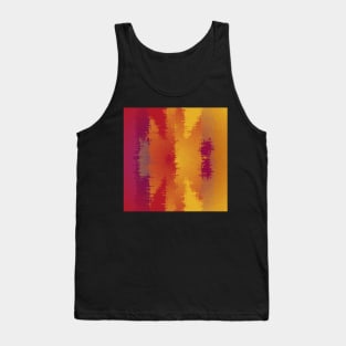 Blurred Abstract Of Chakra Coloured Stripes Tank Top